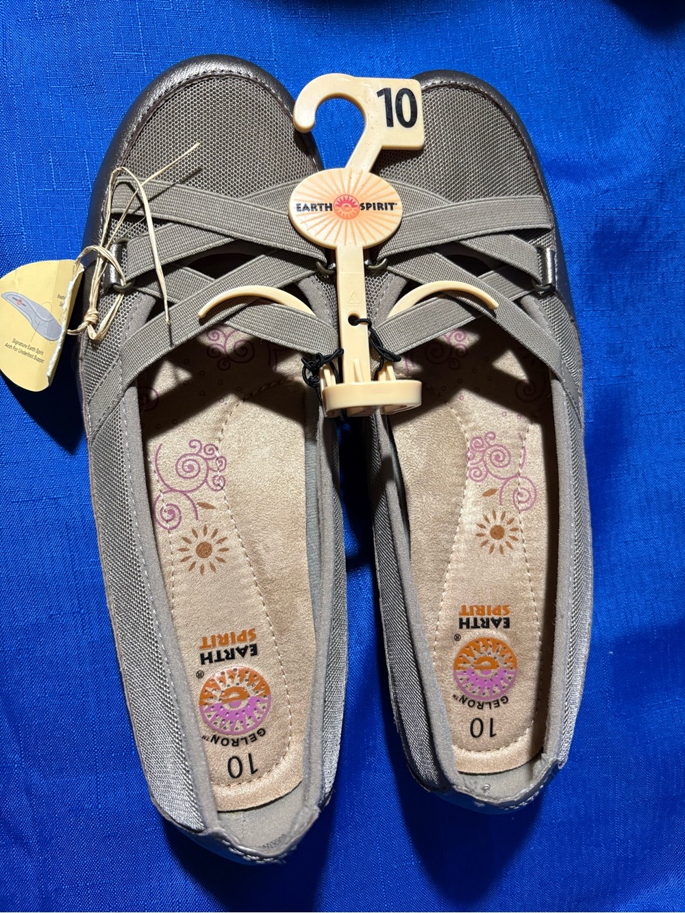Earth Spirit gold flats